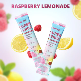 Zooone Super Yerba | Yerba Mate Instant Drink Powder | RASPBERRY LEMONADE Flavor | 30 Servings