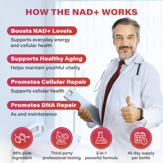 ZOOONE NR1000-NAD+ Berry Flavor Drink Mix for Skin Aging Support, Energy, and Focus - 30 Pack